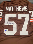 SIGNED Clay Matthews CLEVELAND BROWNS Jersey WITH COA